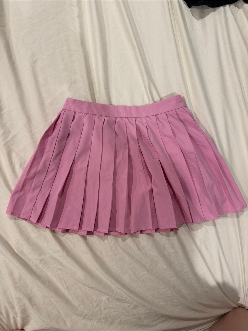 Pink Lily Pleated tennis skirt in Bubblegum Pink